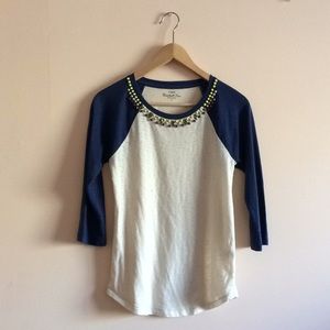 J Crew embellished tee